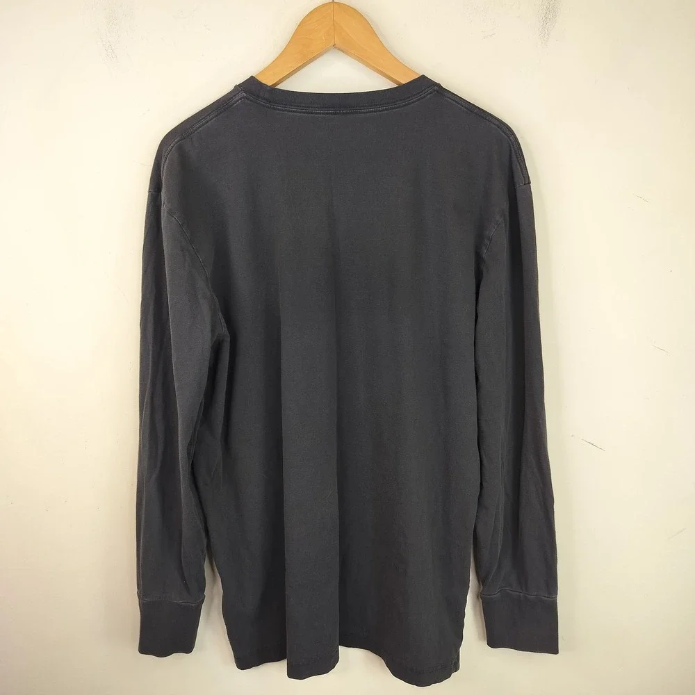 The North Face Long Sleeve T-Shirt Mens Large Graphic Logo Gorpcore Black